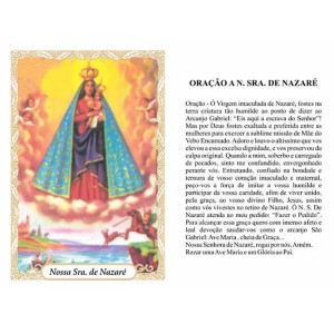 OG14067P100 - Oração N. Sra. De Nazaré c/ 100un. - 9,5x6,5cm