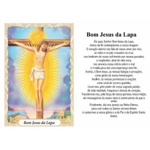 OG141425P100 - Oração Bom Jesus da Lapa c/ 100un. - 9,5x6,5cm