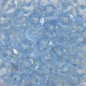 CTM050012P20G - Contas Bolinhas Acrílico Azul Claro Transparente c/ 20 gramas - 8mm (50)