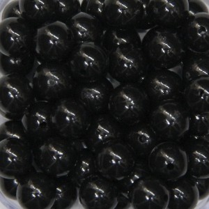 CTM050070P250G - Contas Bolinhas Acrílico Preto c/ 250 gramas - 8mm (51)