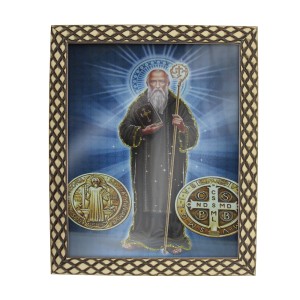 QD91420 - Quadro São Bento Grande - 23x28cm