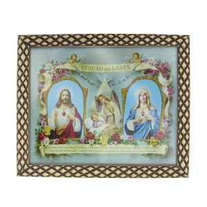 QD91522 - Quadro Benção dos Lares - 23x28cm