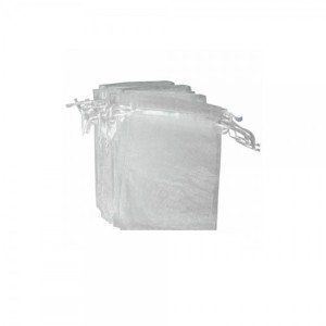 EM9601P12 - Saco de Organza Branco c/ 12un. 7x9cm