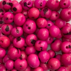 CTM1210107P100 - Contas Bolinhas Açaí Rosa c/ 100un. - 8mm