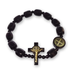 PU760390 - Pulseira São Bento Madeira Preta - 11X2cm