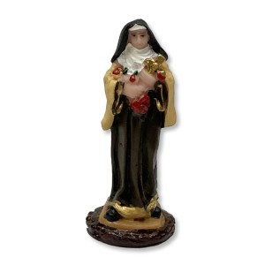 IM1720015 - Imagem Santa Terezinha das Rosas Resina - 8x3cm