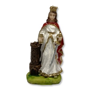 IM1720031 - Imagem Santa Bárbara Resina - 9x4cm