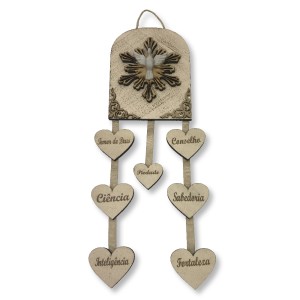 MO415000 - Móbile 7 Dons do Divino Espírito Santo - 36x12,3cm