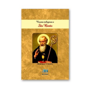 LI47448 - Novena Milagrosa a São Bento - 15x10cm