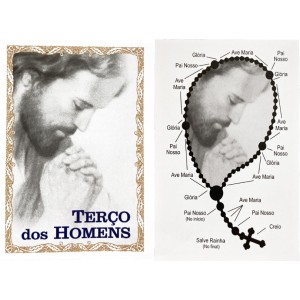 OG141790P100 - Oração Terço dos Homens c/ 100un. - 9,5x6,5cm