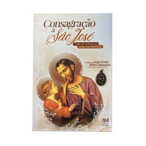 LI28130 - Consagração a São José c/ Medalha- 18x12cm