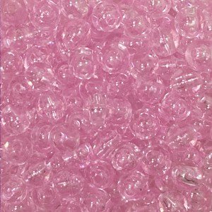 CTM050041P20G - Contas Bolinhas Acrílico Rosa Transparente c/ 20 gramas - 8mm (64)