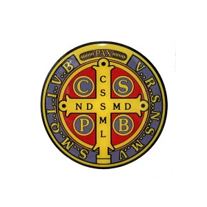AD82465 - Adesivo Medalha de São Bento Resinado - 4,6x4,5cm