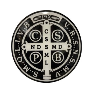 AD82500 - Adesivo Medalha de São Bento Resinado - 6,6x6,6cm