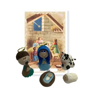 IM32020 - Sagrada Família (Presépio) de Biscuit c/ Oração