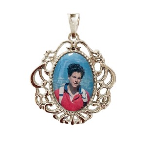 MD129457 - Medalha São Carlo Acutis Camafeu Níquel - 4,5x4cm