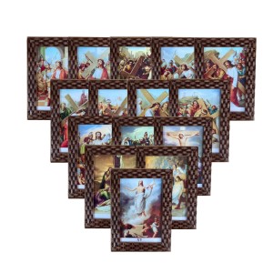 QD91223P15 - Kit Quadro Via Sacra c/ 15un. - 13x18cm