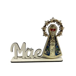 CMA2070001 - Pedestal N.Sra. Aparecida Mãe c/ Strass – 10,5x13,5cm
