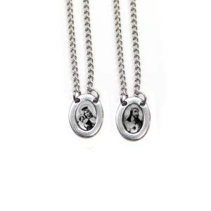 ES43061 - Escapulário N. Sra. Do Carmo Aço Inox - 61x0,8cm (R058)