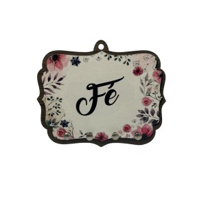 PC1981001 - Porta Chaves Fé - 17,5x14cm