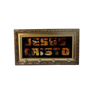 PC381871 - Porta Chaves Jesus Cristo - 28,5x16cm