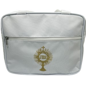 BS1990191 - Bolsa Porta Bíblia Ostensório Branca - 25x20cm
