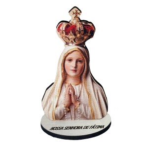 AO291001 - Pedestal N. Sra. de Fátima MDF - 8,5x5,3cm