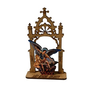 CP81480 - Capela São Miguel Arcanjo MDF - 12,5x7,5cm