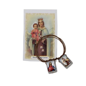 ES05080 - Escapulário N. Sra. Do Carmo Acrílico - 68x1cm