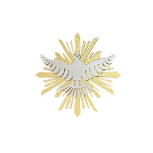 DI48303 - Divino Espírito Santo Resplendor - 8x8cm