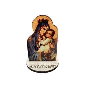 AO291009 - Pedestal N. Sra. do Carmo MDF - 7x5,2cm