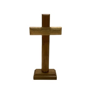 CSC760117 - Cruz de Mesa Madeira - 19x9cm