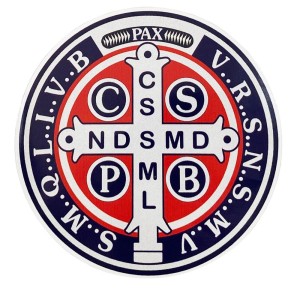 AD82180 - Adesivo Medalha de São Bento - 10,5x10,5cm