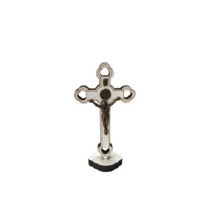 CU761311 - Crucifixo de Mesa São Bento Madeira - 8,5x4,5cm