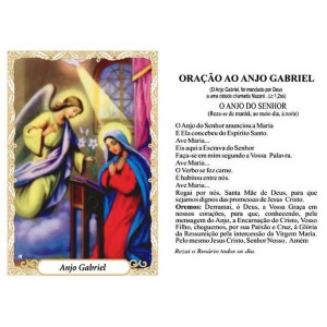 OG41802P100 - Oração São Gabriel Arcanjo c/ 100un. - 9,5x6,5cm