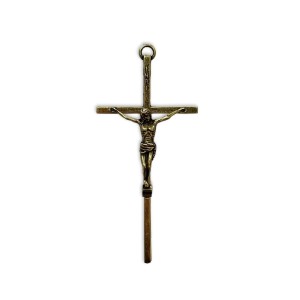 CW830031 - Crucifixo de Parede Ouro Velho - 16x7,2cm