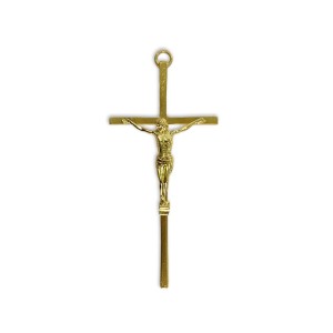 CW830032 - Crucifixo de Parede Dourado - 16x7,2cm