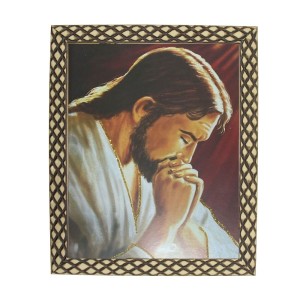 QD91460 - Quadro Jesus Orando - 23x28cm