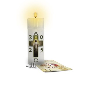 VE155905 - Vela Círio da Família Jesus Ressuscitado 2025 - 12x4,5cm