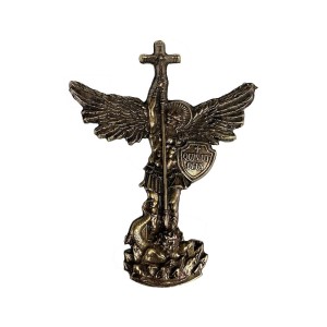 AO1980010 - Adorno São Miguel Arcanjo Metal - 17x13cm (504)