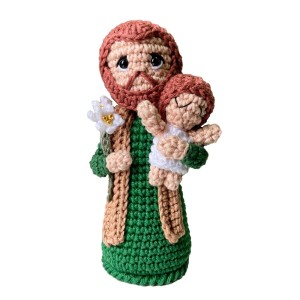 IM2030320 - Imagem de Crochê São José - 15x9cm