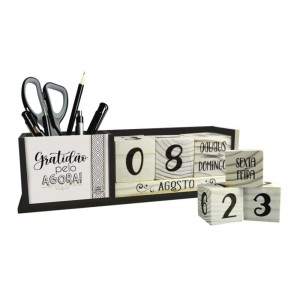 CA2060500 - Calendário com Porta Lápis - 27x6,5cm