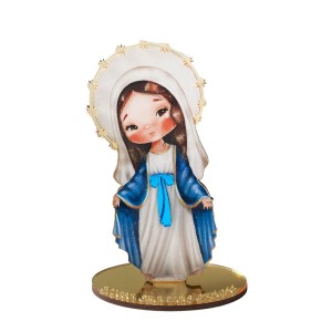 PE721707 - Pedestal N. Sra. das Graças MDF - 12x7,5cm