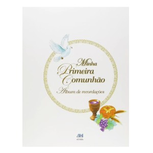 LI1120119 - Álbum de Recordações Minha Primeira Comunhão - 29x21,5cm