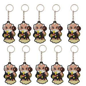 CH50413P10 - Chaveiro São Bento Emborrachado c/ 10un. - 11x3cm