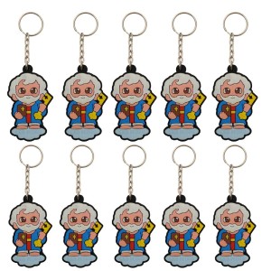 CH50431P10 - Chaveiro São Pedro Emborrachado c/ 10un. - 12x3cm