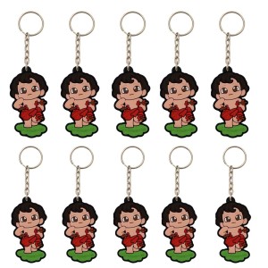 CH50433P10 - Chaveiro São Sebastião Emborrachado c/ 10un. - 11x3cm