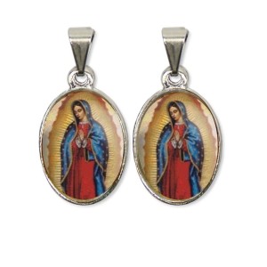 MD126050P2 - Medalha N. Sra. De Guadalupe PX Dupla Níquel c/ 2un. - 3X1,5cm