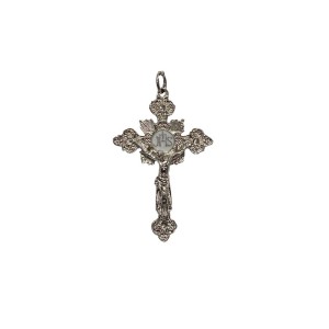 CZ861600 - Crucifixo Metal Níquel - 4,7x3,1cm