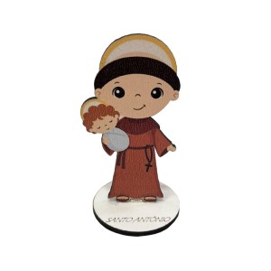 PE721202 - Pedestal Santo Antônio Infantil MDF - 9,7x5,2cm